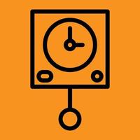 clock line Icon. Social media sign icons. Vector illustration isolated for graphic and web design.