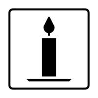 Candle solid Icon. Social media sign icons. Vector illustration isolated for graphic and web design.