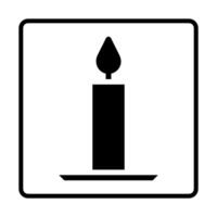 Candle solid Icon. Social media sign icons. Vector illustration isolated for graphic and web design.