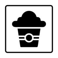Cake solid Icon. Social media sign icons. Vector illustration isolated for graphic and web design.