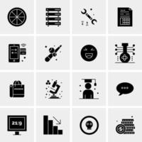 16 Universal Business Icons Vector Creative Icon Illustration to use in web and Mobile Related project