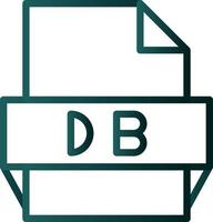 Db File Format Icon vector