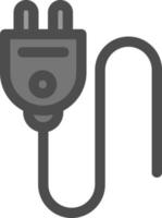 Plug Glyph Icon vector