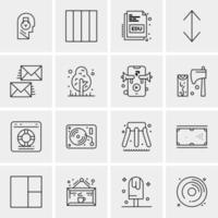 16 Universal Business Icons Vector Creative Icon Illustration to use in web and Mobile Related project