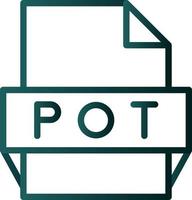 Pot File Format Icon vector