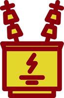 Power Transformer Glyph Icon vector