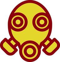 Gas Mask Glyph Icon vector