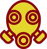 Gas Mask Glyph Icon vector