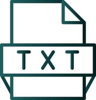 Txt File Format Icon vector