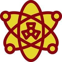 Nuclear Fission Glyph Icon vector