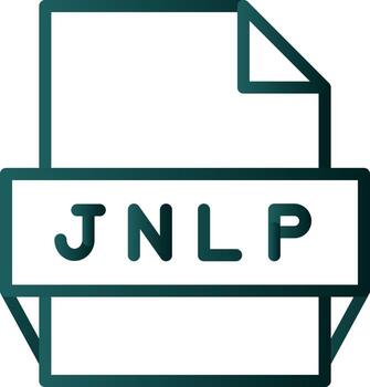 Jnlp File Format Icon vector
