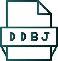 Ddbj File Format Icon vector