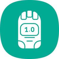 Dosimeter Glyph Icon vector