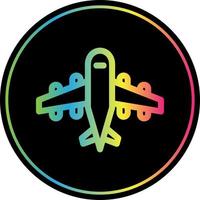 Airplane Glyph Icon vector