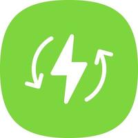 Renewable Energy Glyph Icon vector