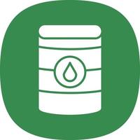 Oil Barrell Glyph Icon vector