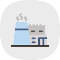 Factory Chimneys Glyph Icon vector