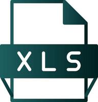 Xls File Format Icon vector