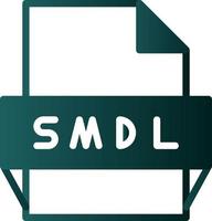 Smdl File Format Icon vector