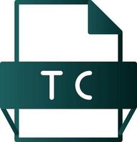 Tc File Format Icon vector