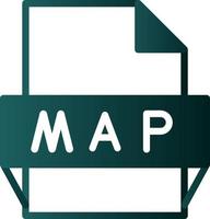 Map File Format Icon vector