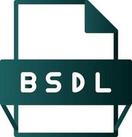 Bsdl File Format Icon vector