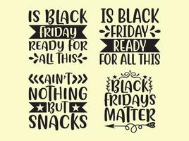 conjunto de svg de viernes negro, diseño de svg de viernes negro, diseño de camiseta retro, diseño de camiseta de viernes negro, artesanía de viernes negro, diseño de texto de viernes negro vector