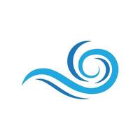 Water wave icon vector