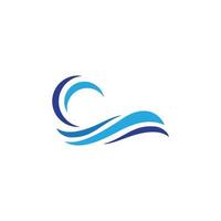 Water wave icon vector