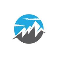 logotipo de icono de montaña vector