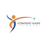 Human character logo sign vector