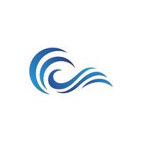 Water wave icon vector