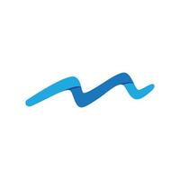 Water wave icon vector