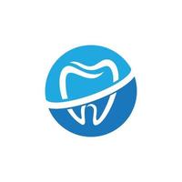 Ilustración de vector de plantilla de logotipo dental