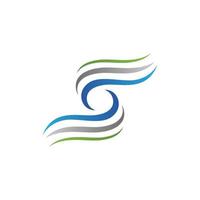 Water wave icon vector