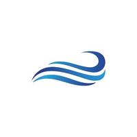 Water wave icon vector