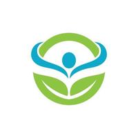 Logos of green Tree leaf ecology vector