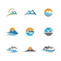 Mountain icon Logo vector