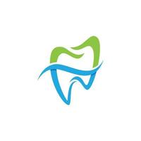 Ilustración de vector de plantilla de logotipo dental