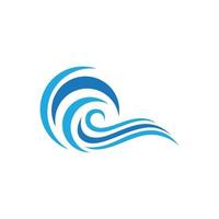 Water wave icon vector