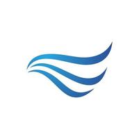 Water wave icon vector