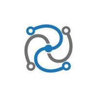 Circuit Logo Template vector