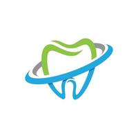 Ilustración de vector de plantilla de logotipo dental