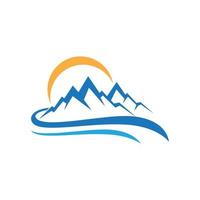 Mountain icon Logo vector