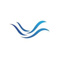 Water wave icon vector