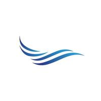 Water wave icon vector