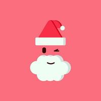 Santa blink vector