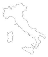 mapa de italia vector