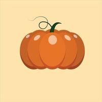 Pumpkin seamless with rose color background. vector