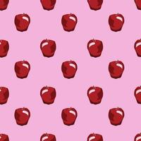 Apple fruits seamless vector pattern background. design for use backdrop all over textile fabric print wrapping paper and others.